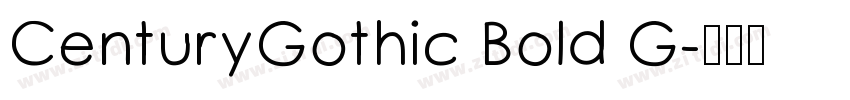 CenturyGothic Bold G字体转换